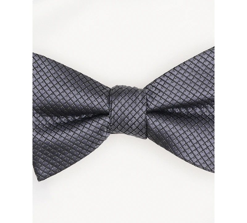 Alfani Men's Mini-Pattern Bow Tie & Solid Pocket Square Set, Exclusively at Macy's