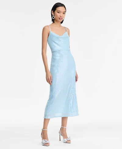 I.n.c. International Concepts Women's Sleeveless Sequin Dress, Macy's Exclusive