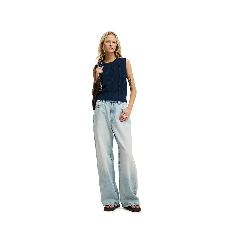 Cotton On Women's Cable Vest