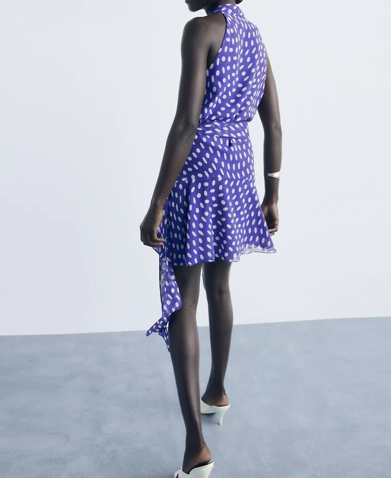 Mango Women's Dots Wrap Dress
