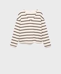 Mango Women's Striped Cotton-Blend Sweater