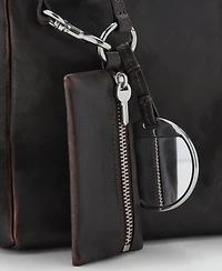 Mango Women's Charms Detail Leather Clutch