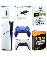 Sony PlayStation 5 Slim Digital Bundle with Disc Drive, Extra Controller, Vertical Stand