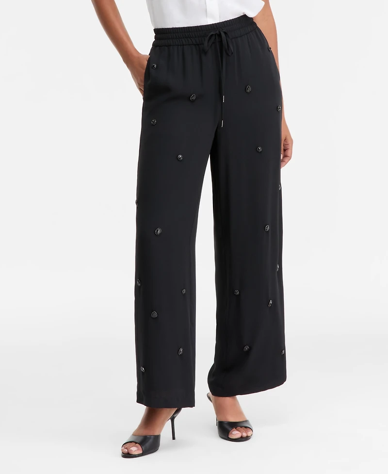 I.n.c. International Concepts Women's Embellished Drawstring Pants, Macy's Exclusive