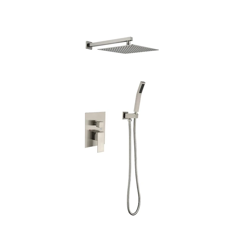 Rainsken 12" Rain Shower Head Systems Wall Mounted Shower