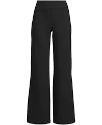 Lands' End Women's Tall Starfish High Rise Pull On Wide Leg Pocket Pants