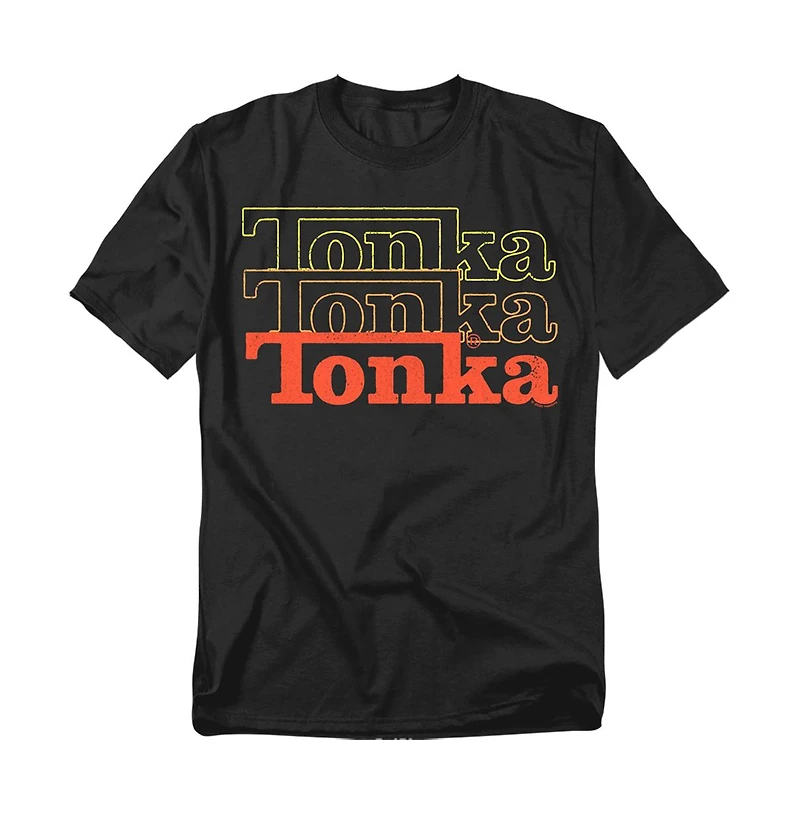 Logovision Men's Tonka Fuzzed Repeat of Logo T Shirt
