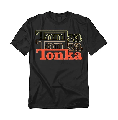 Logovision Men's Tonka Fuzzed Repeat of Logo T Shirt