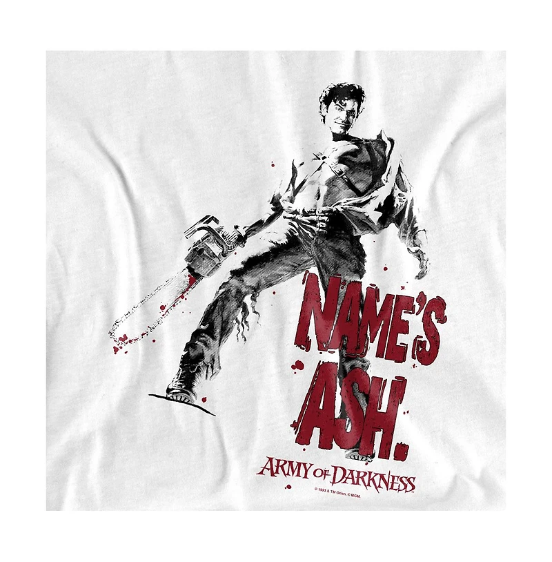 Logovision Men's Army of Darkness Names Ash T Shirt