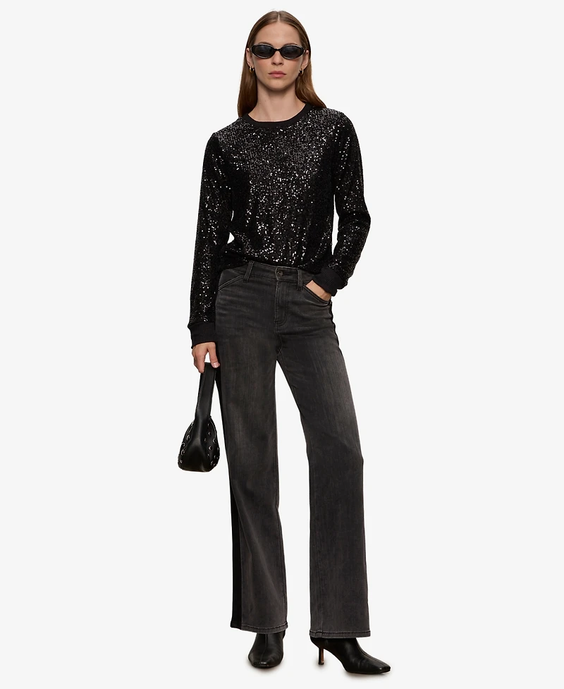 Sanctuary Women's Sparkle Together Sequin Top