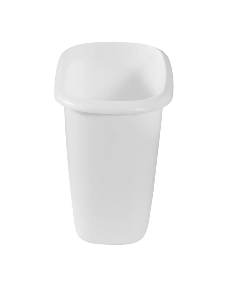 Rubbermaid 6 Quart Bedroom, Bathroom, and Office Wastebasket Trash Can, White