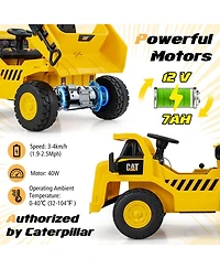 Kids Ride on Dump Truck with 2.4G Remote Control Working Megaphone Sand Shovel