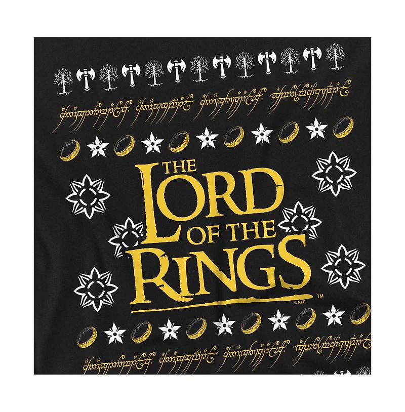 Logovision Men's the Lord of Rings Ugly Christmas Sweater Logo T Shirt