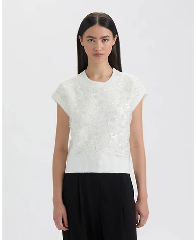 Nvlt Women's Sleeveless Sequined Sweater