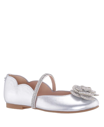 Nina Little and Big Girls Izzy Metallic Ballet Dress Shoe
