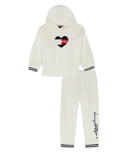 Tommy Hilfiger Baby Girls 2-Piece Hoodie and Joggers Set