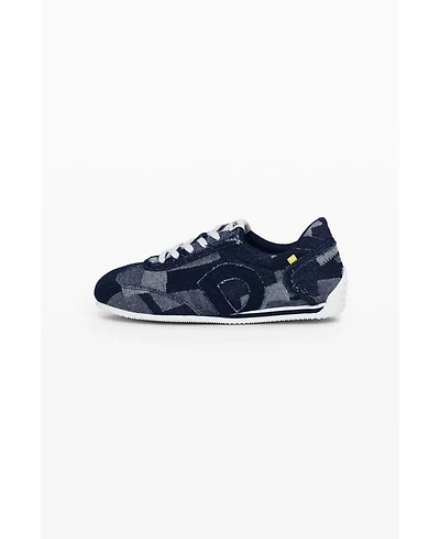 Desigual Women's Denim patchwork sneaker