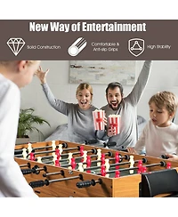 Gymax 48'' 3-In-1 Multi Combo Game Table Foosball Soccer Billiard Slide Hockey For Kids