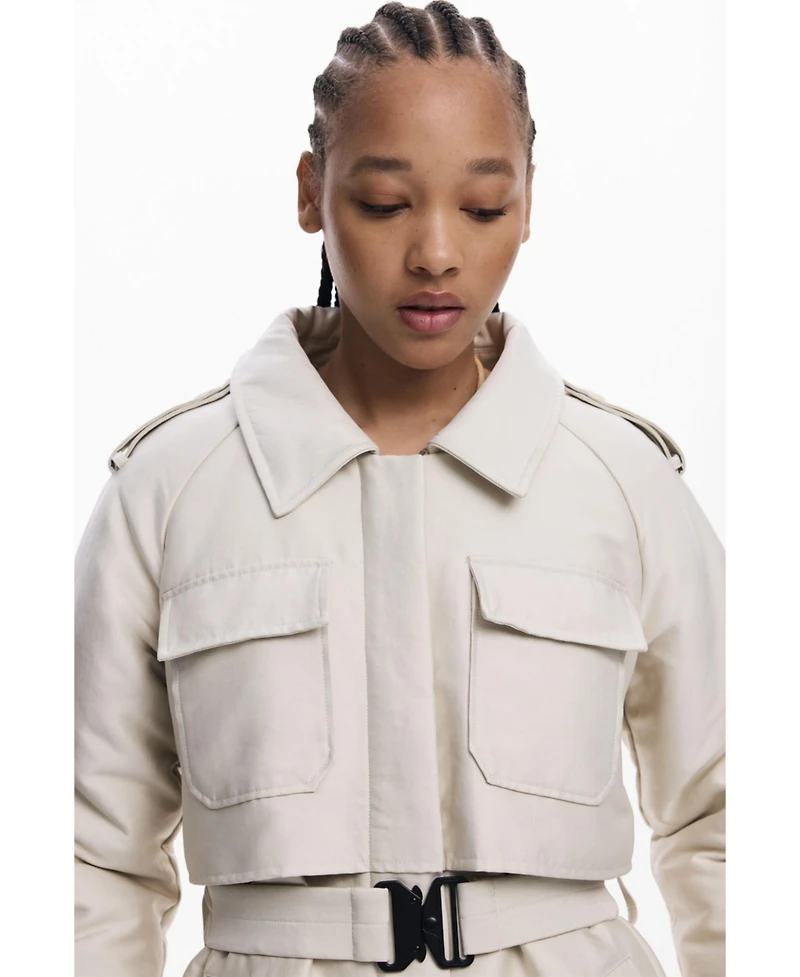 Desigual Women's Light long padded jacket