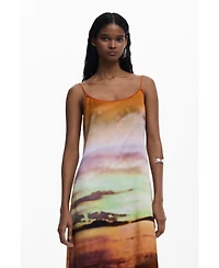 Desigual Women's Long sunset strap dress