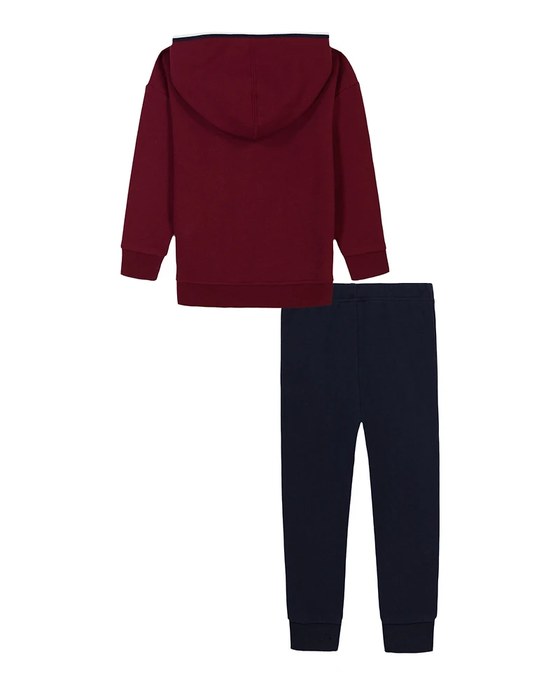 Tommy Hilfiger Toddler Boys 2T-4T 2-Piece Hoodie and Cargo Joggers Set