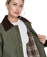 Levi's Women's Sanp Zipper Long Barn Coat