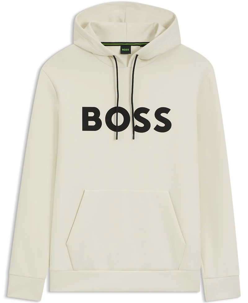 Boss by Hugo Men's Cotton-Blend Logo Hoodie