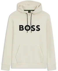 Boss by Hugo Men's Cotton-Blend Logo Hoodie