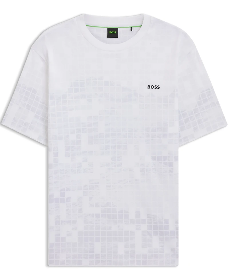 Boss by Hugo Men's Mercerised-Cotton T-Shirt