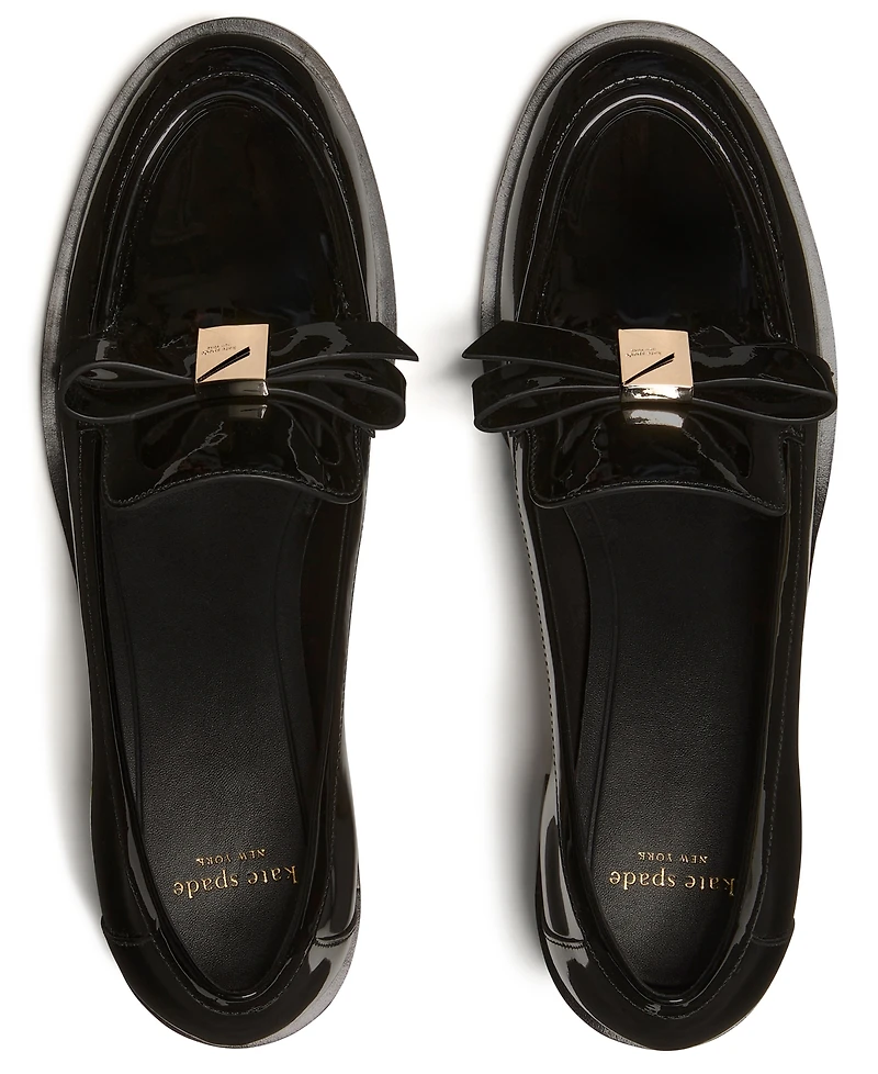 kate spade new york Women's Decorative Bow Block Heel Loafers