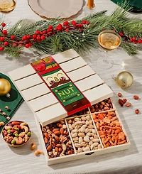 Bonnie & Pop Christmas Mixed Nut Gift Crate, 6 Sections