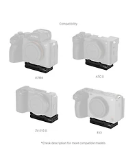 SmallRig Arca-Swiss Quick Release Mount Plate with AirTag Compartment for Select Sony Cameras, Black