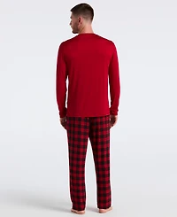 Perry Ellis Portfolio Men's Deluxe Touch Buffalo Plaid Sleep Pants