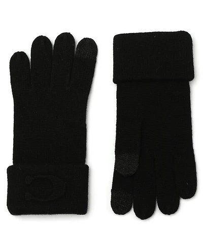 Coach Women's Embossed C Knit Gloves