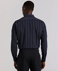Perry Ellis Men's Long Sleeve Ombre Yarn-Dyed Stripe Shirt