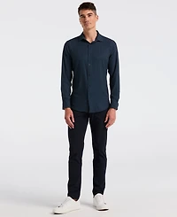 Perry Ellis Men's Grid Geometric Print Shirt