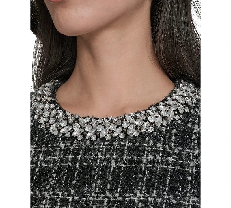 Eliza J Women's Crewneck Tweed Dress