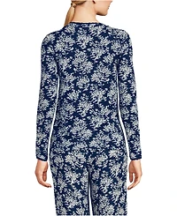 Lands' End Women's Pointelle Long Sleeve Sleep Cardigan