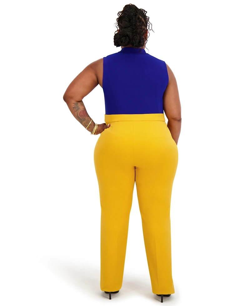 Kasper Women's Sleeveless Tie-Neck Top