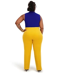 Kasper Women's Sleeveless Tie-Neck Top