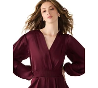 Steve Madden Women's Bei Smocked-Waist Tiered High-Low Dress