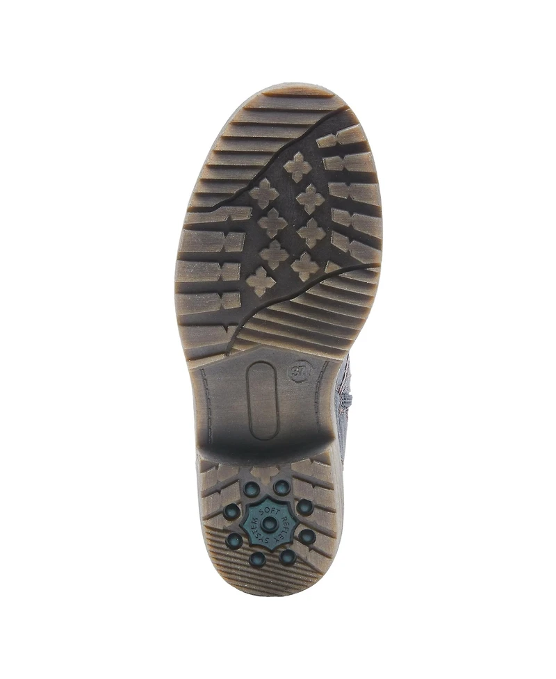 Spring Step Wibea Slouch Shaft Water-Resistant Booties with Sweater Cuff & Shock-Absorbing Sole