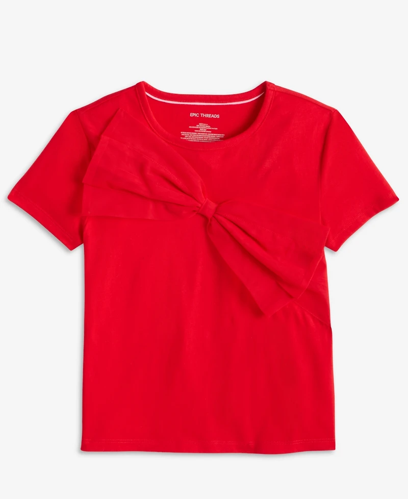 Epic Threads Girls 5-20 Bow Applique Detail Top, Macy's Exclusive