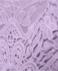 Lands' End Women's Variegated Micro Rib Lace Trim Cami