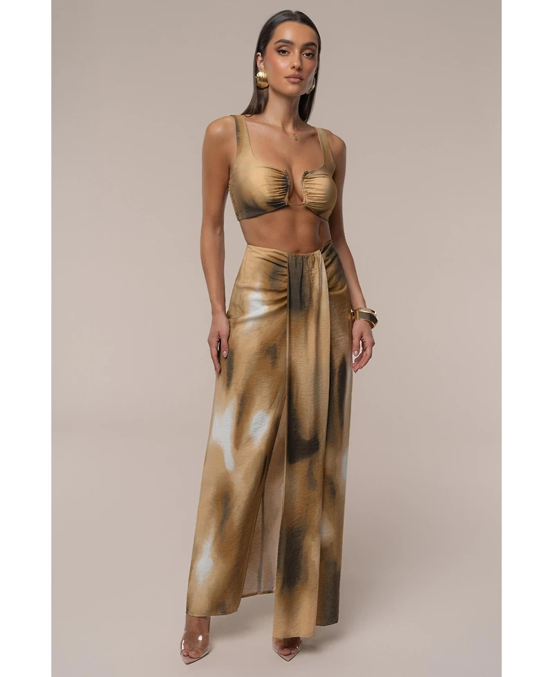 Jluxlabel Women's Flowing Elegance Maxi Skirt