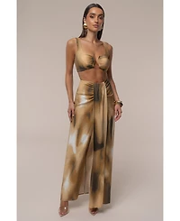 Jluxlabel Women's Flowing Elegance Maxi Skirt