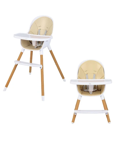 Gymax Baby 4-in-1 Convertible High Chair Feeding Chair w/Adjustable Tray