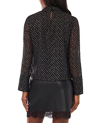 Vince Camuto Women's Front Keyhole Bell Sleeve Top