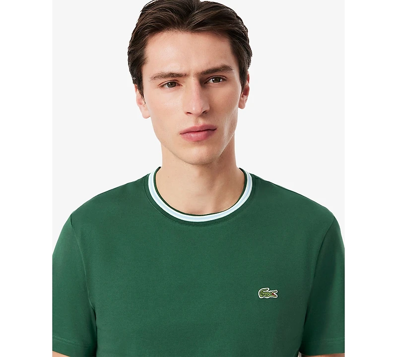 Lacoste Men's Ribbed Collar T-Shirt