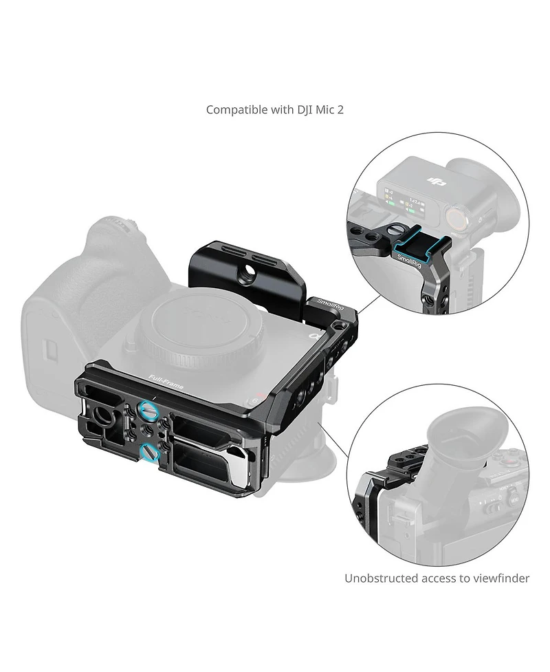 SmallRig Half Camera Cage for Sony FX2, Black